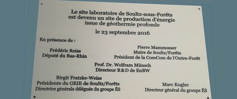 Inauguration de la centrale géothermique