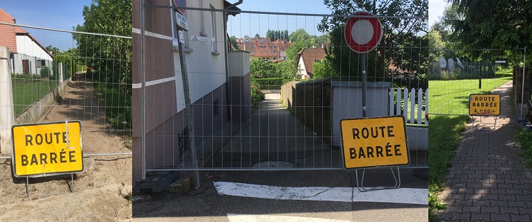 Le cœur  de la circulation piétonne en rénovation